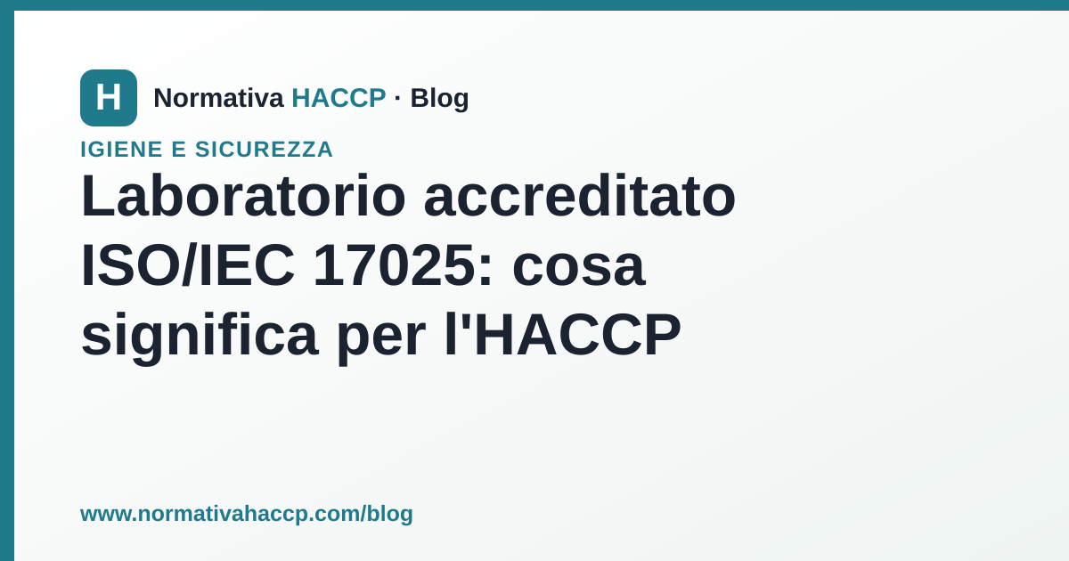 Certificato di accreditamento ISO/IEC 17025 esposto in un laboratorio di analisi